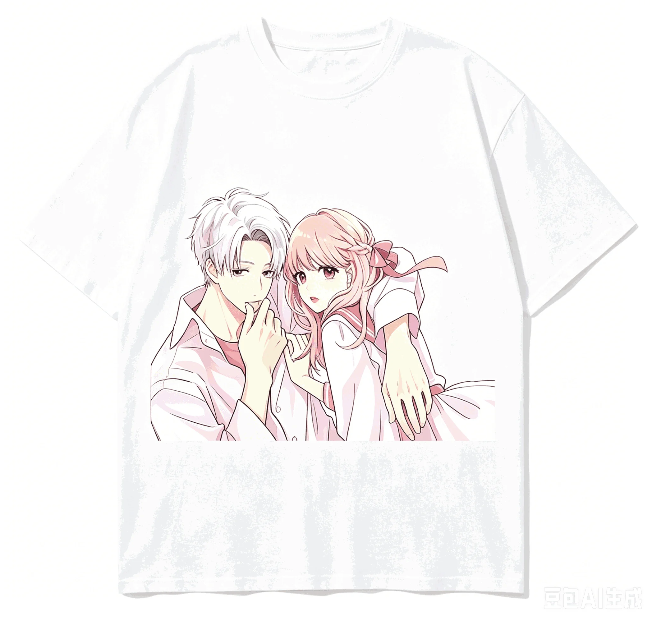 Camiseta de algodón con estampado de signo de afecto, nuevo modelo 2026, ropa con personalidad, ropa para todo el año, Harajuku, manga corta, regalo suave