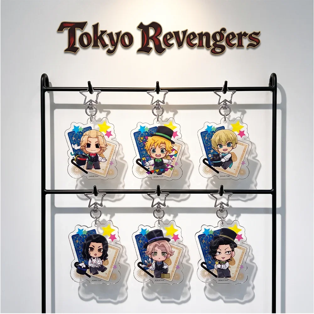 Acrylic Tokyo Revengers Mikey Sano Manjiro Matsuno Chifuyu 6CM Stand Anime Character Pendant Key Ring Backpack Bag Charm Decor