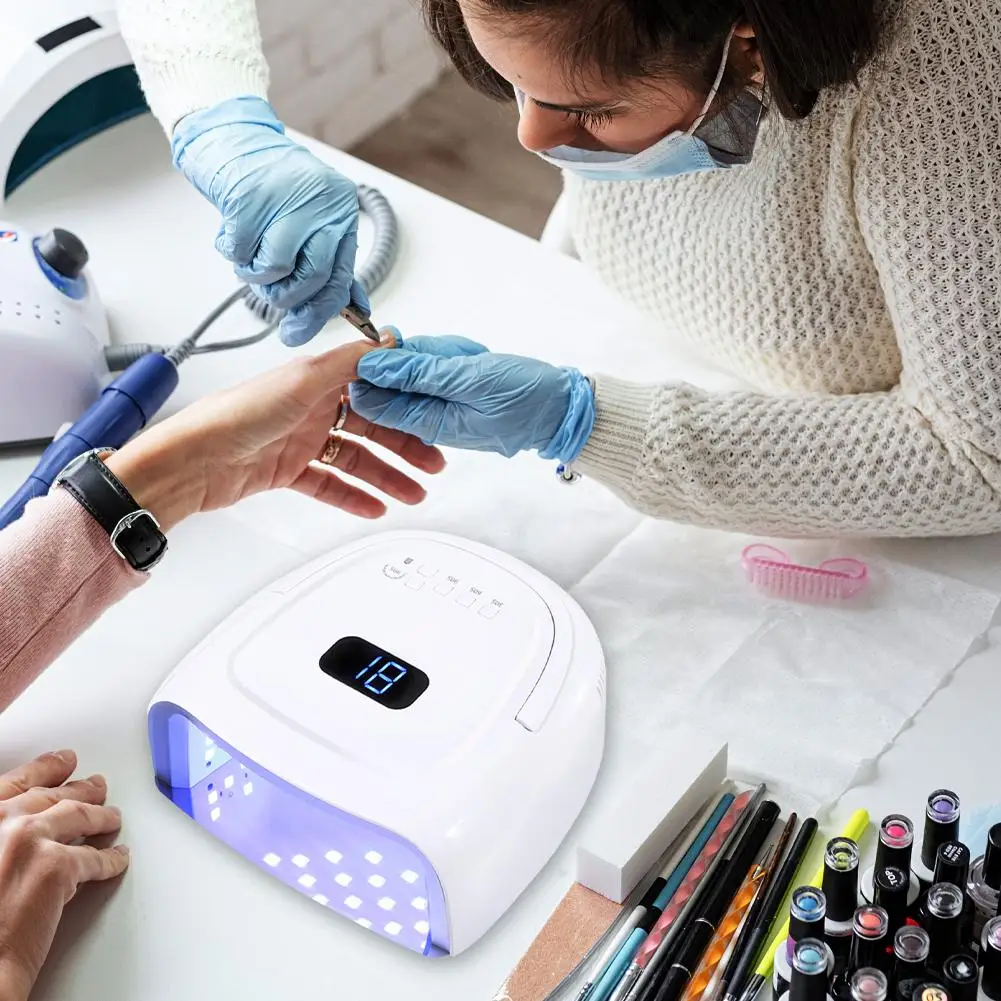 Oplaadbare nagellamp Draadloze gellakdroger Manicure UV-lamp Draadloos licht LED-nagelpedicurelampen Z7P6