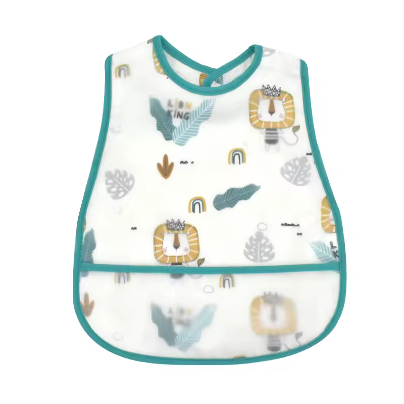 2023New Cartoon Pattern EVA Waterproof Pocket Lunch Feeding Bibs Adjustable Baby Bibs Cute Children Baby Apron Kids Burp Cloths - Image 31