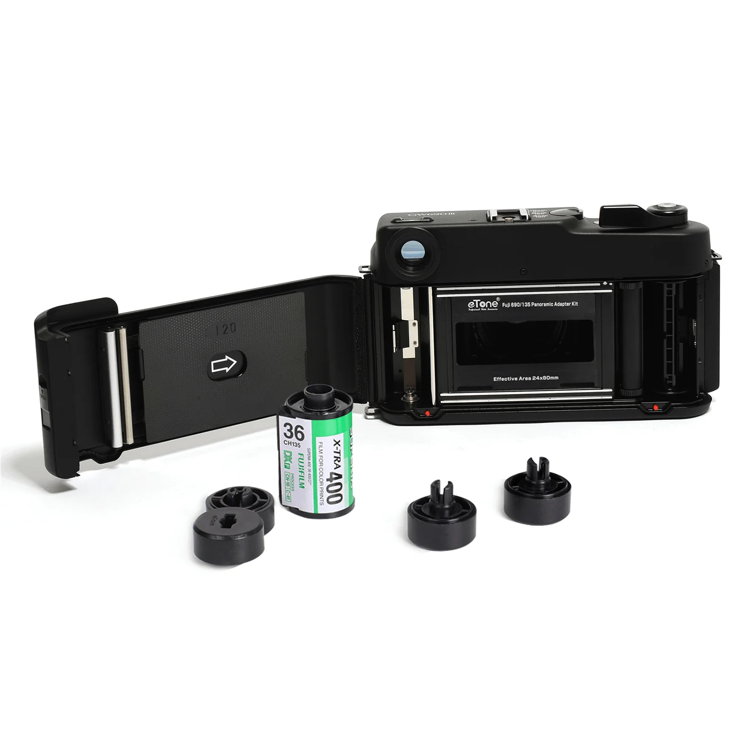 eTone Adapter Kit for Fujifilm 690 6x9 Camera Medium Format 120mm to 135mm Film Photo