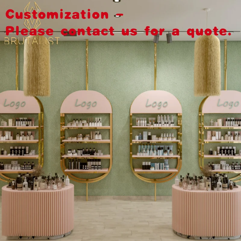 Custom.Retail مستحضرات التجميل عرض موقف العطور عرض الرف رف خشبي متجر مستلزمات التجميل الأثاث