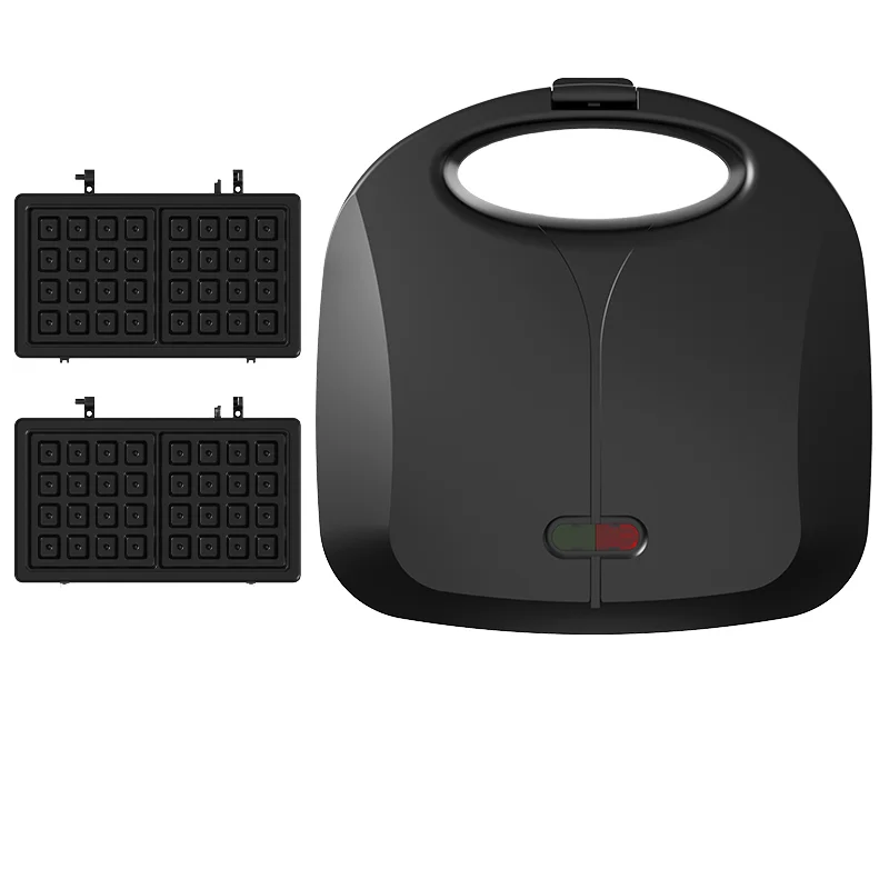 

STLF Direct Factory Mini Iron Sandwich Waffle Maker Double-Baking Stainless Steel for Car & Hotel Use