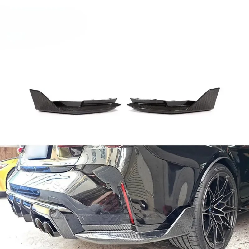 

Dry Carbon Fiber Rear Bumper Splitters Canard Fins for BMW G80 M3 Sedan 2021UP