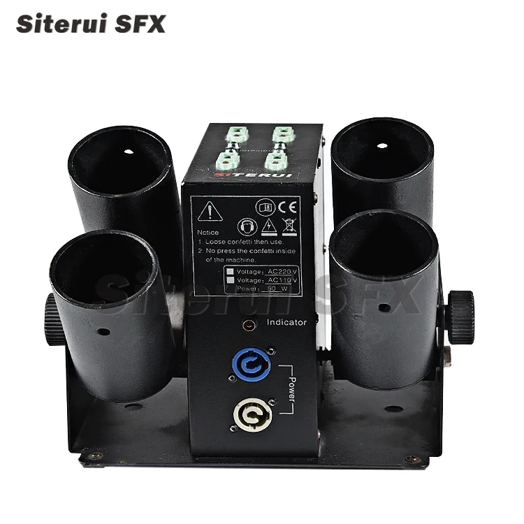 High Quality Four Shots Confetti Launcher,DMX for Events Clubs DJ Weddings Stage Concerts image 5