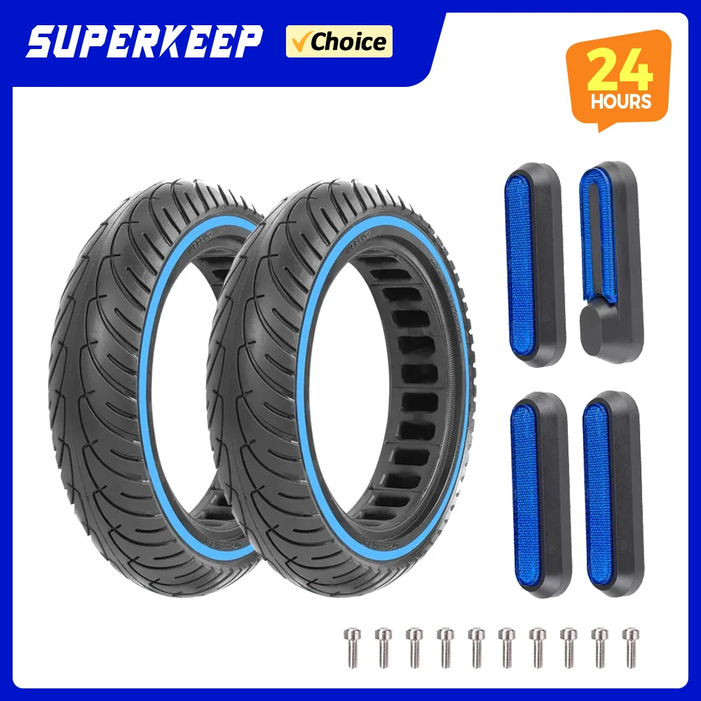 

For Xiaomi Electric Scooter Solid Tire 8.5" Honeycomb Tyre M365 Pro 1S Pro2 Front Rear Color Tire Wheel Cover Hub Cap Sets