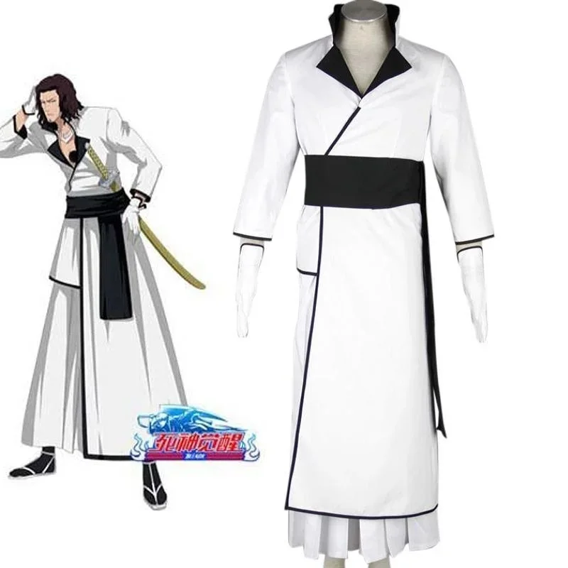 

Anime Bleach Vizards Ichigo Kurosaki Bankai Coyote Starrk Cosplay Costumes White Gloves Uniform Halloween Carnival Party Suit