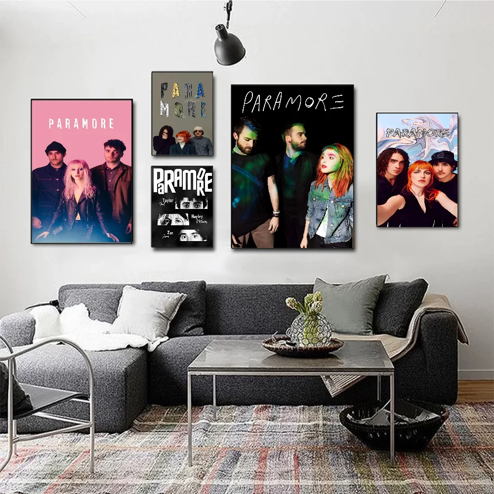 Paramore Band DIY Sticky Poster Vintage Room Bar Cafe Decor Home Decor