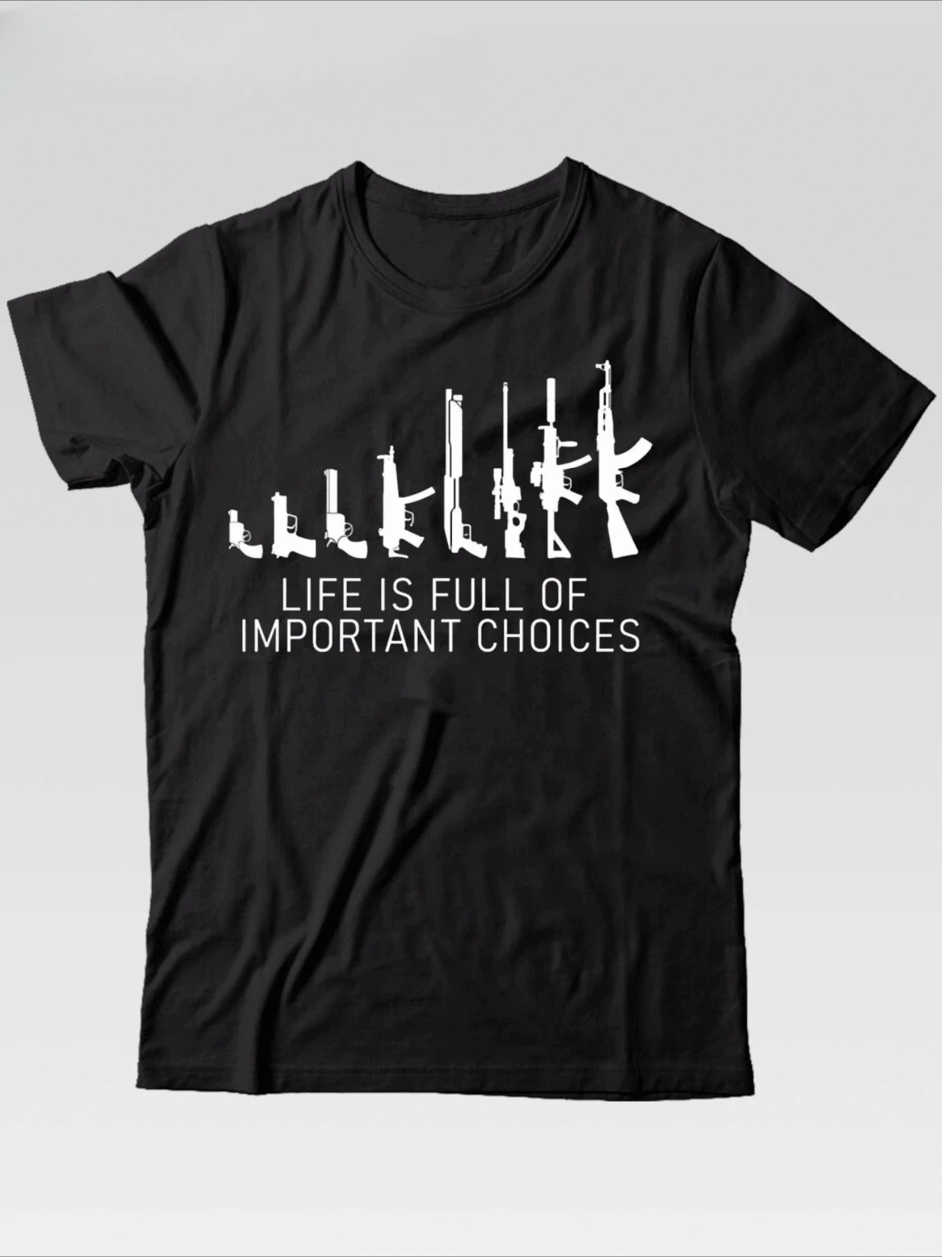 Best Selling Fashion Summer PAYEAH Mens Pro Gun T-Shirt Life Is Full of Lmportant Choices USA Patriotic T-Shirt Street T Shirt