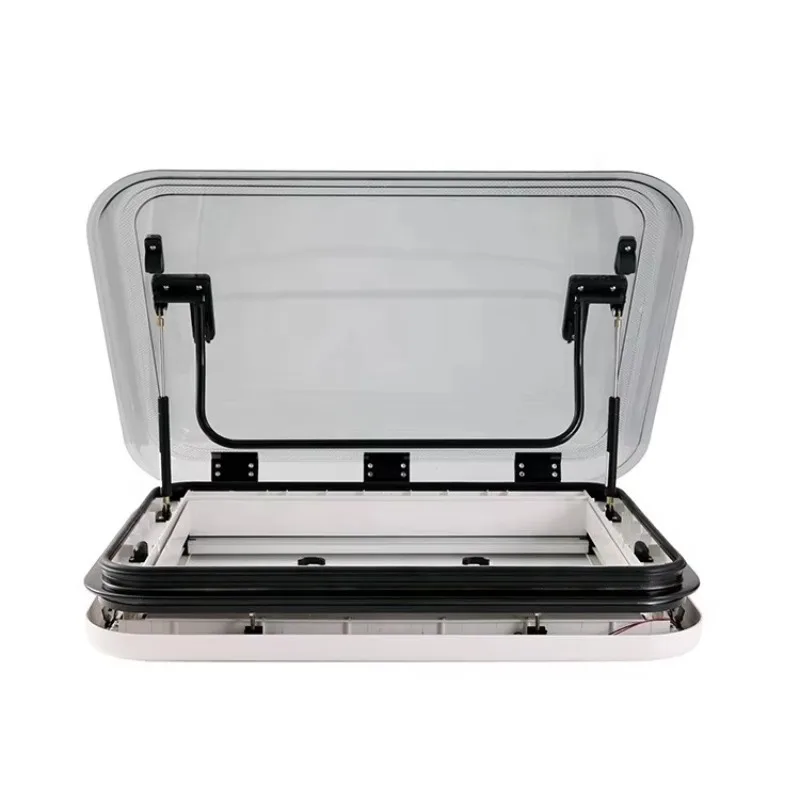 700x500mm RV Accessories Caravan Skylight Rv Skylight With Black Inner Frame For Camping Car