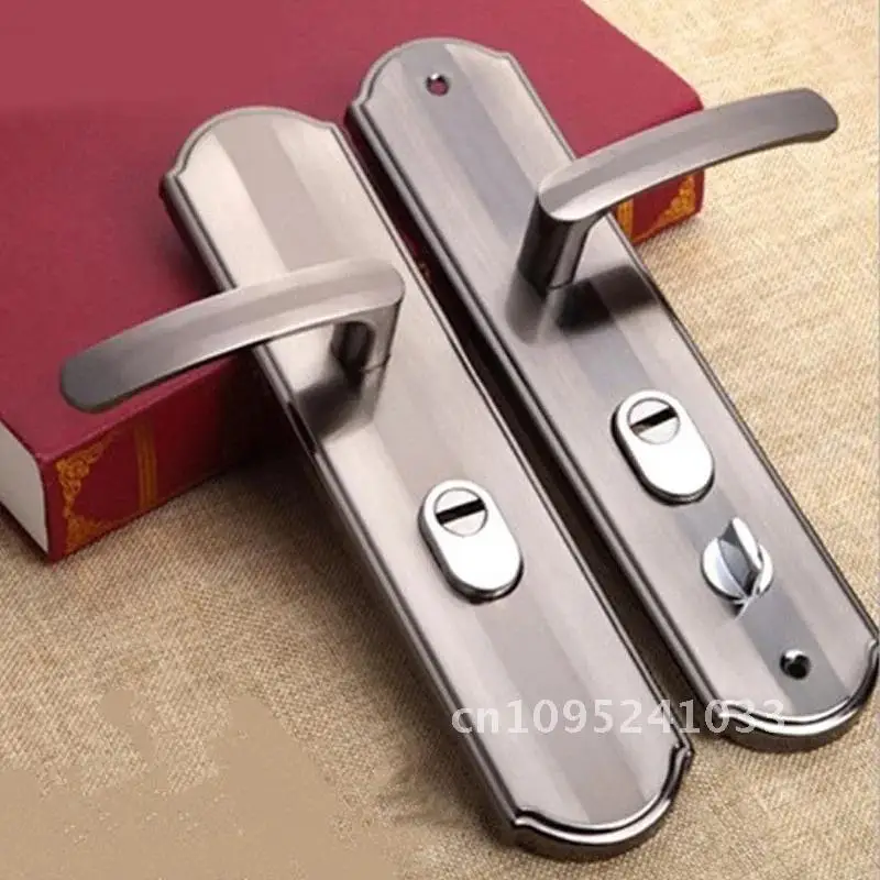 Lock Alloy Door Handle Universal Security Door Handle Hardware Pair Door Panel Handle Household Thickened Aluminium Lock