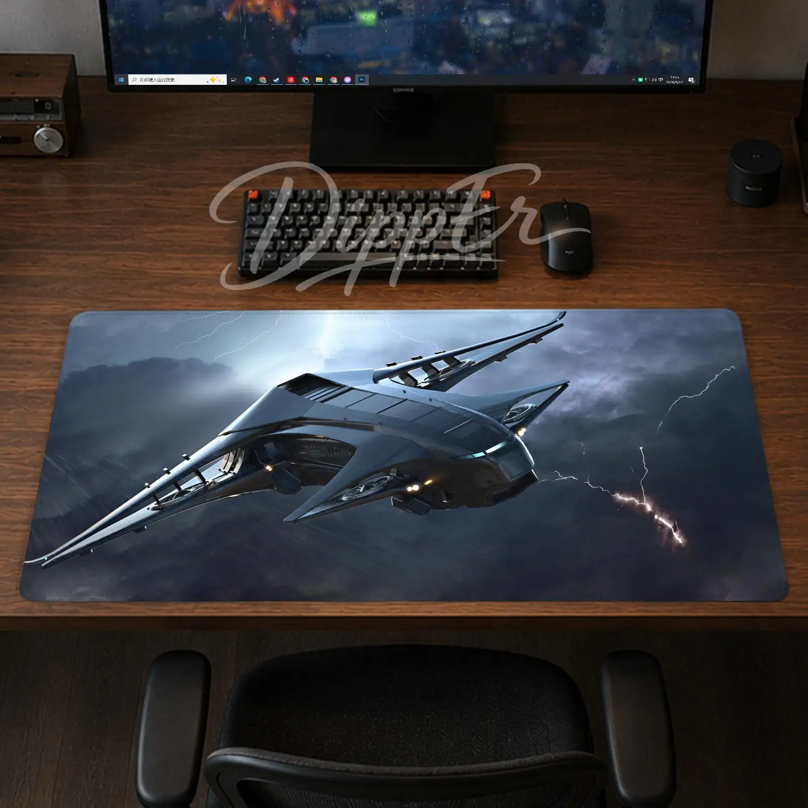 A-Star Citizen Mouse Pad Office Large Desk Mat Gaming Mousepad Rubber Bottom Non-Slip Cushion 900X400