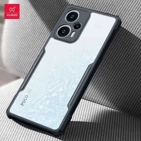 Xundd Phone Case For POCO F5 F5 Pro Case Airbags Shockproof Shell For POCO F4 GT F3 Lens Full Protection Back Transparent Cover