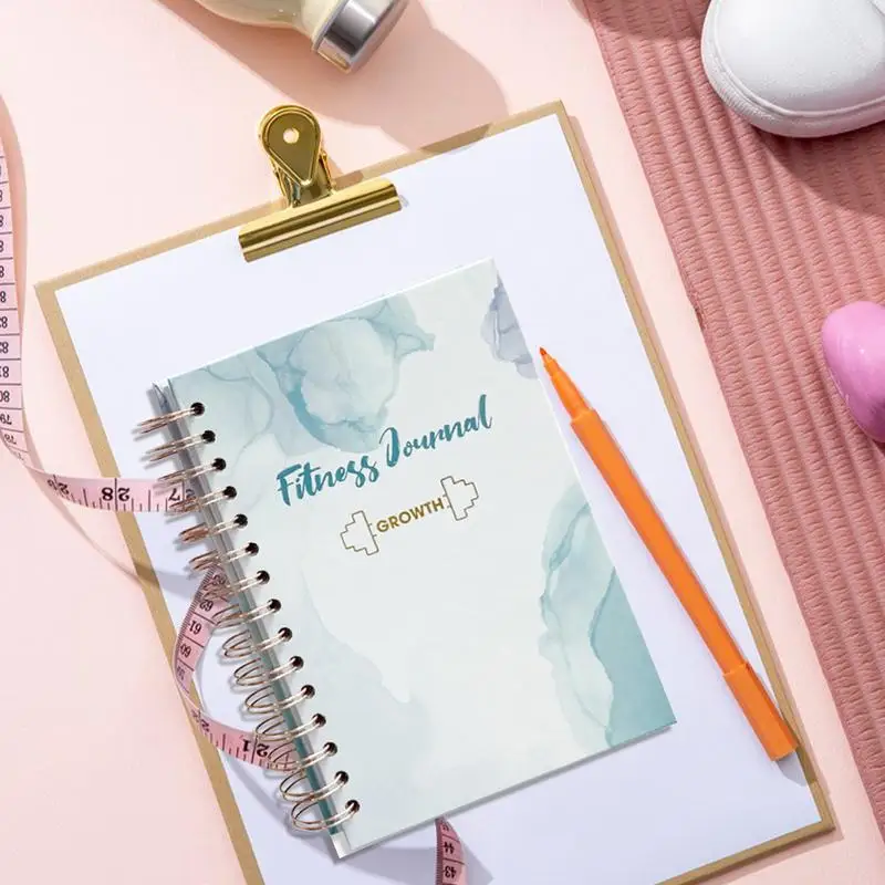 Undated Workout Journal Planner, Fitness Log Book, Workout Planner, A5