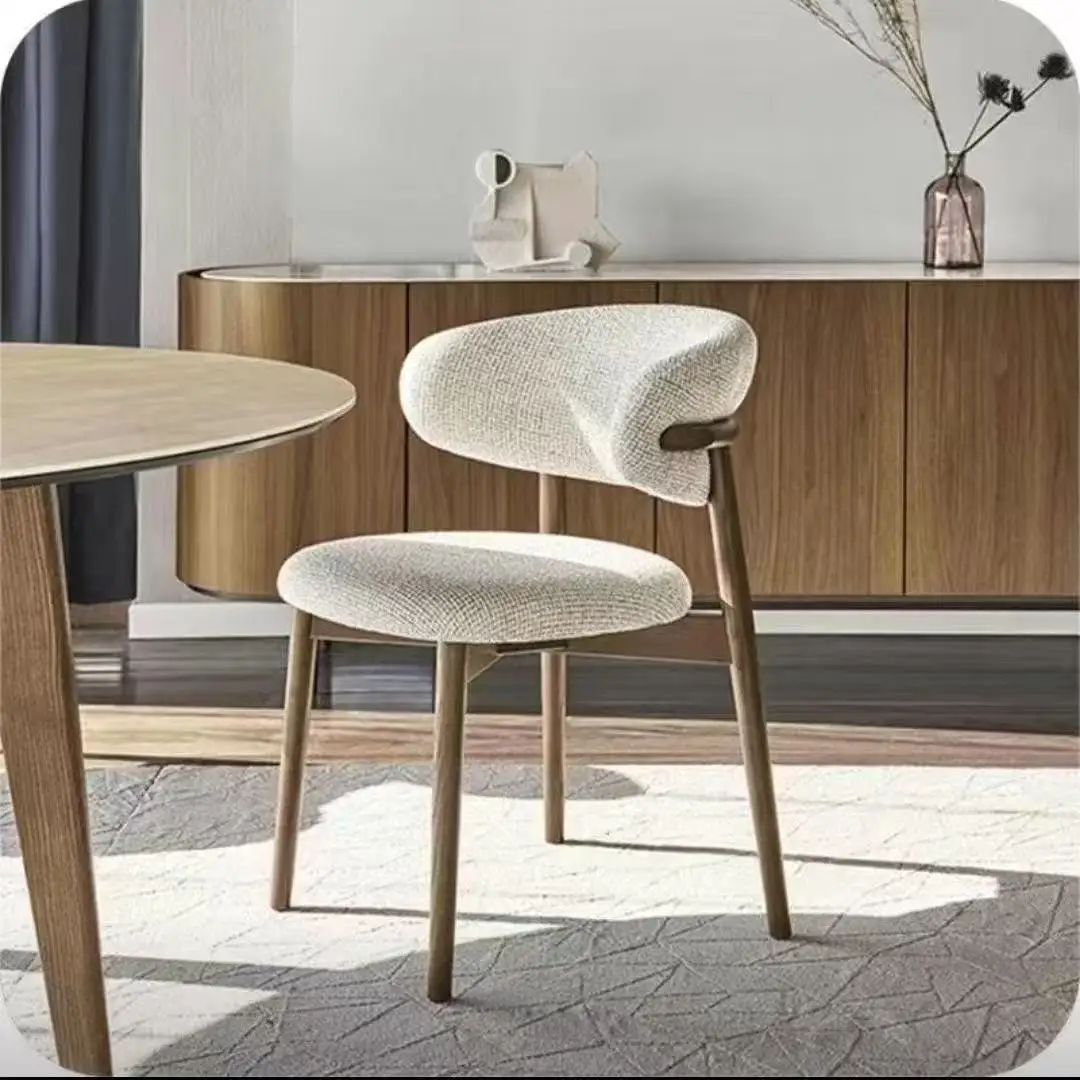 Light Luxury Dining Chair with Backrest, Comfortable Leisure Seat for Home & Restaurant