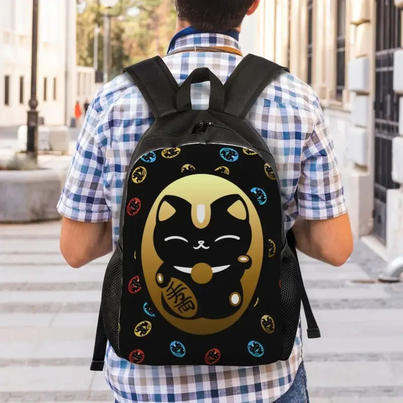 Mochila De Viaje de Año Nuevo Chino Cats On Ox para hombres y mujeres, bolsa de libros para computadora portátil, bolsas de día para estudiantes universitarios