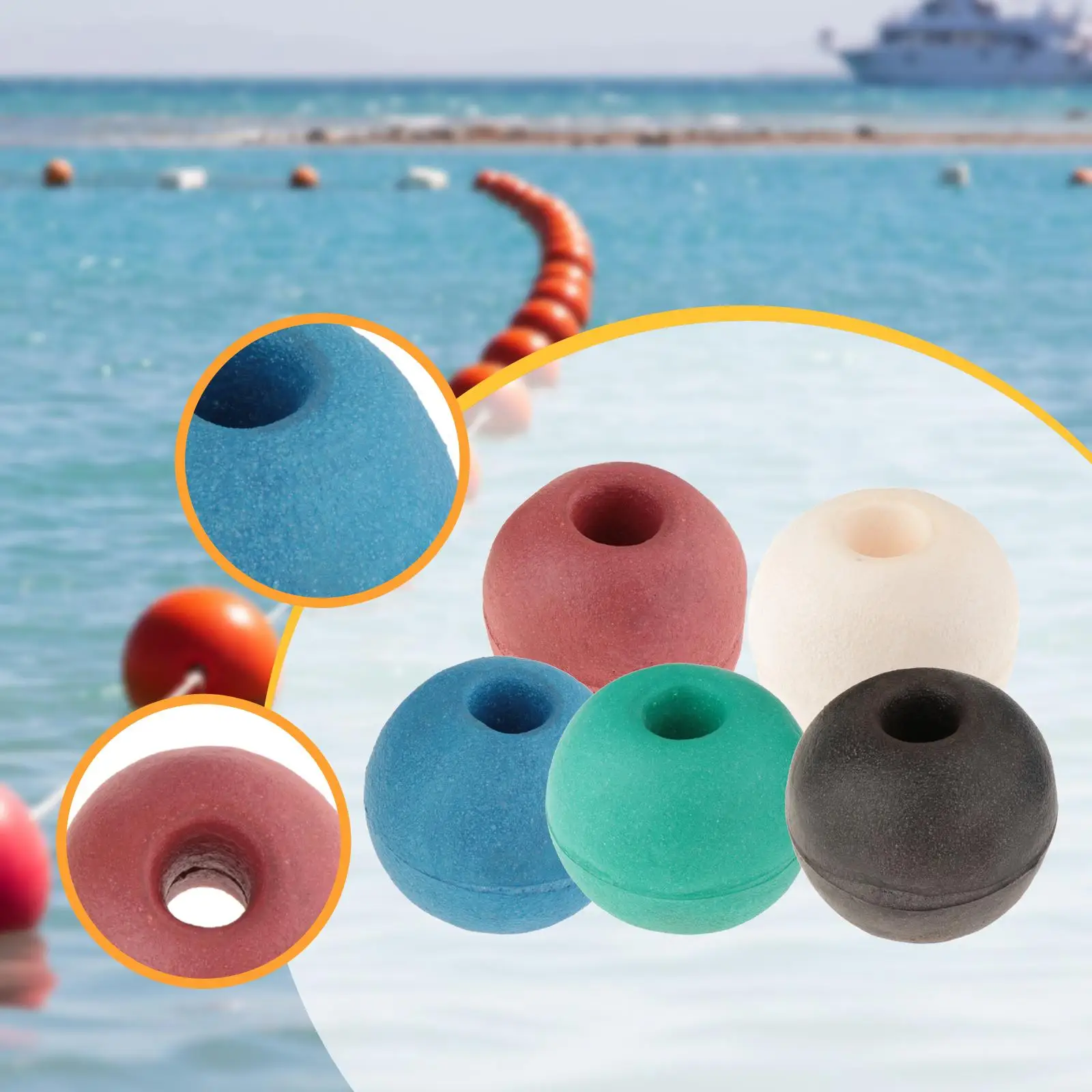 

Веревочный поплавок для каноэ и каяка, якорь, поплавок, буй, шарик, маркер для глубоководной рыбалки для плавания