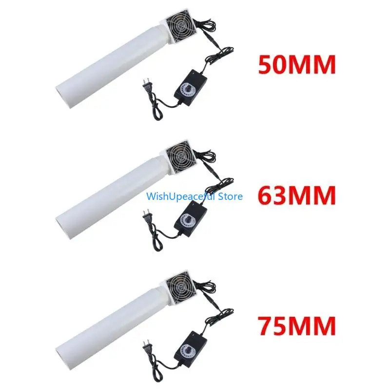 34YA موفرة للطاقة منخفضة الضوضاء 12 فولت مروحة قناة مع سلك طاقة مناسبة للاستخدام المنزلي والمرآب تنفيس الدخان في المساحات الضيقة #1