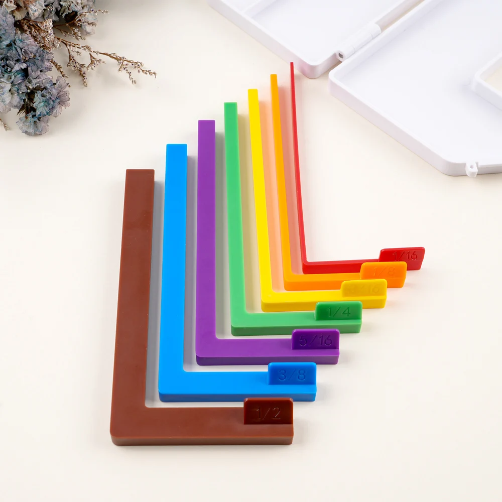 Paper Art Production Alignment Guide and Matching Storage Box, Color Paper Art Alignment Guide Spacing Positioning Tool