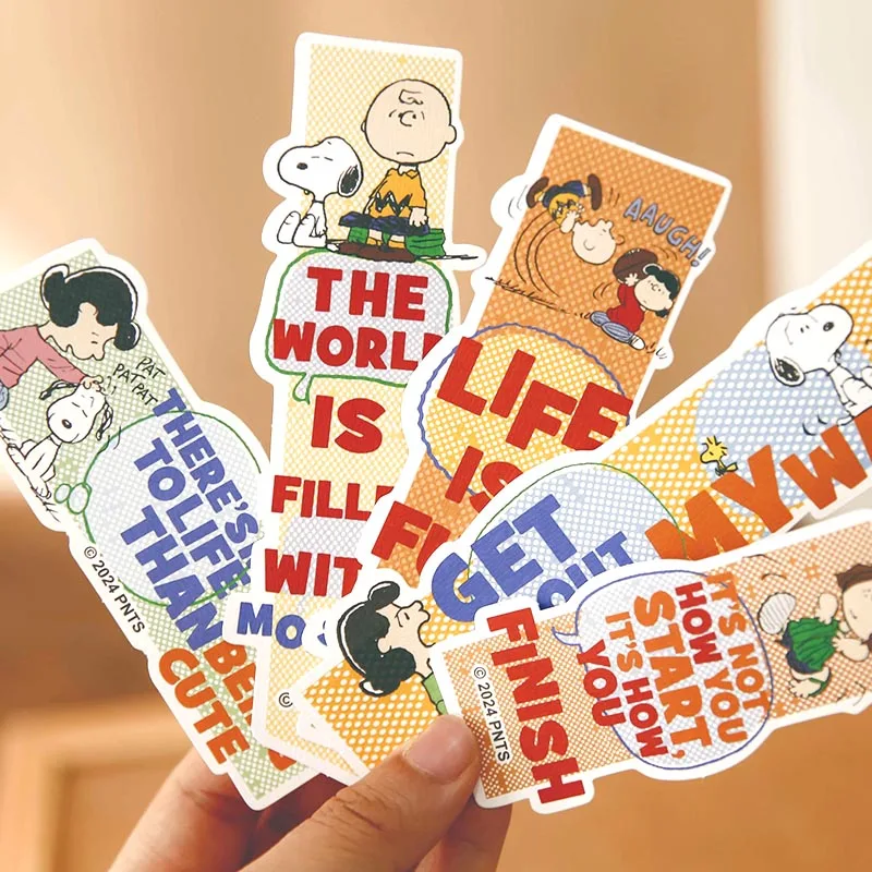 Imagem -04 - Kawaii Snoopy Memo Pad Bookmark Creative Dog Book Marks Papelaria Etiqueta Material Escolar Presente 10 Pcs por Bolsa