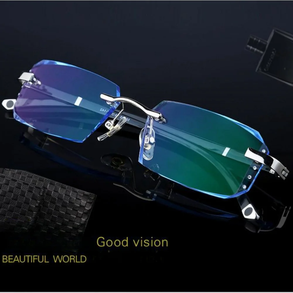 frameless glasses for men computer eyepieces for reading Woman's reading glasses magnifier magnification rimless