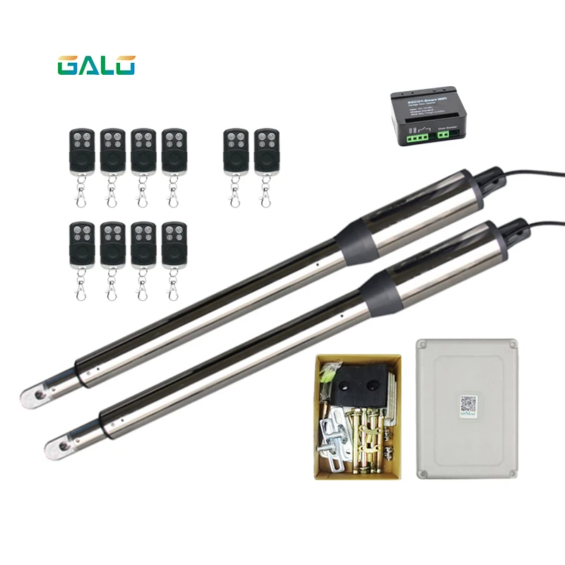 300kgs gate opener motor automatic swing gate motor multiple remote control with door accessories