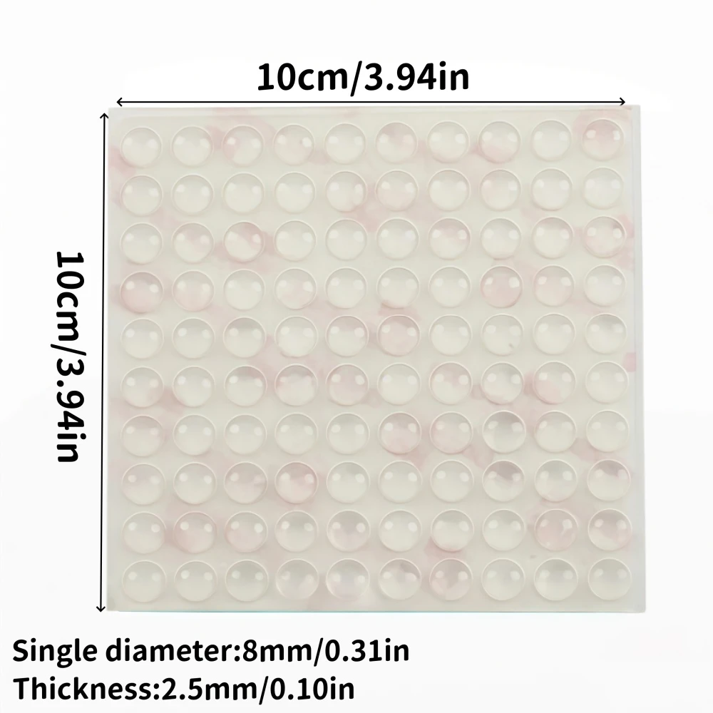 100Pcs Self-Adhesive Clear Door Stopper Damper Buffer Cabinet Bumpers Furniture Dots Cushion Protective Pads