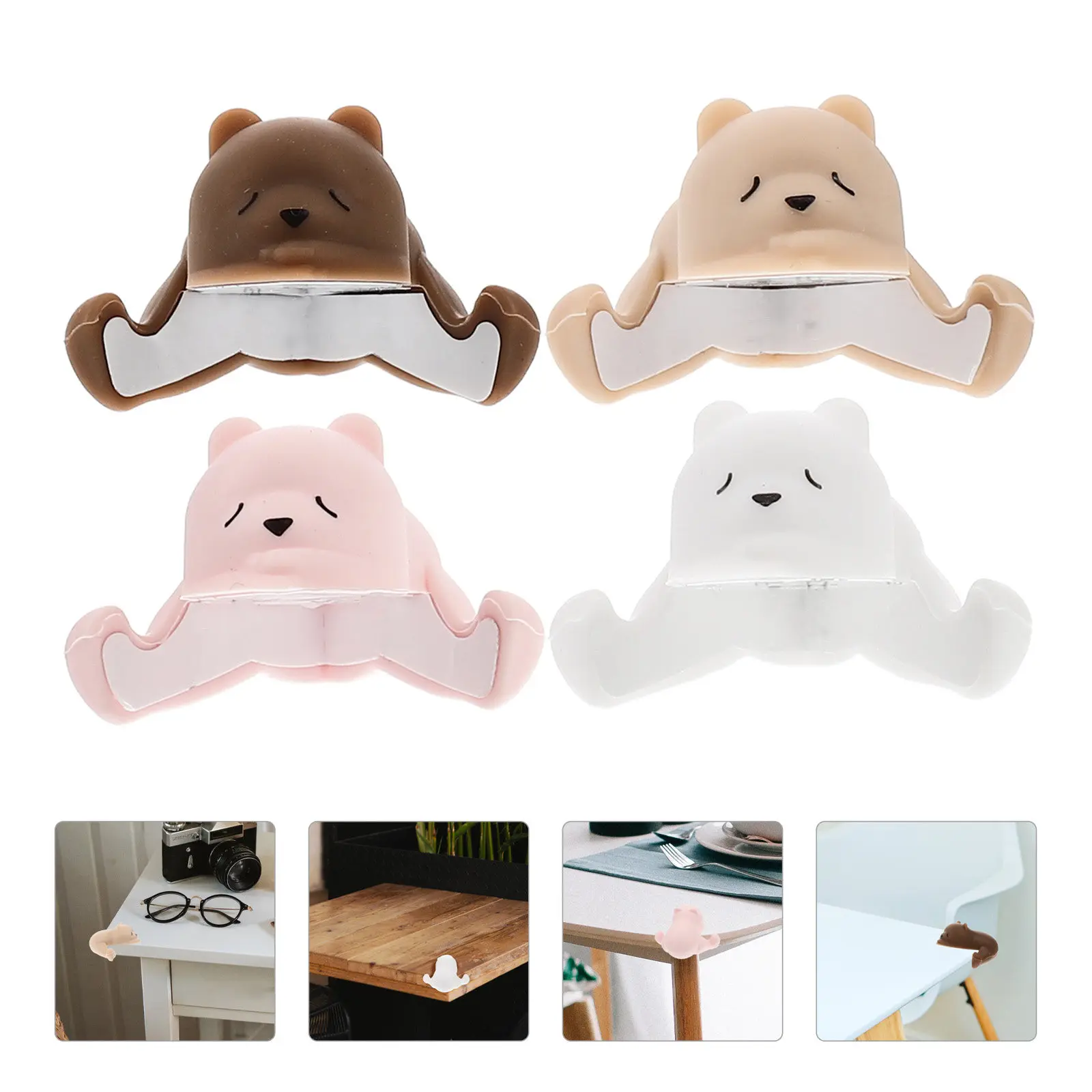 

4Pcs Corner Protector Baby Table Corner Guard Furniture Safety Bumper Animal Shape Protective Bumpers for Home Nursery