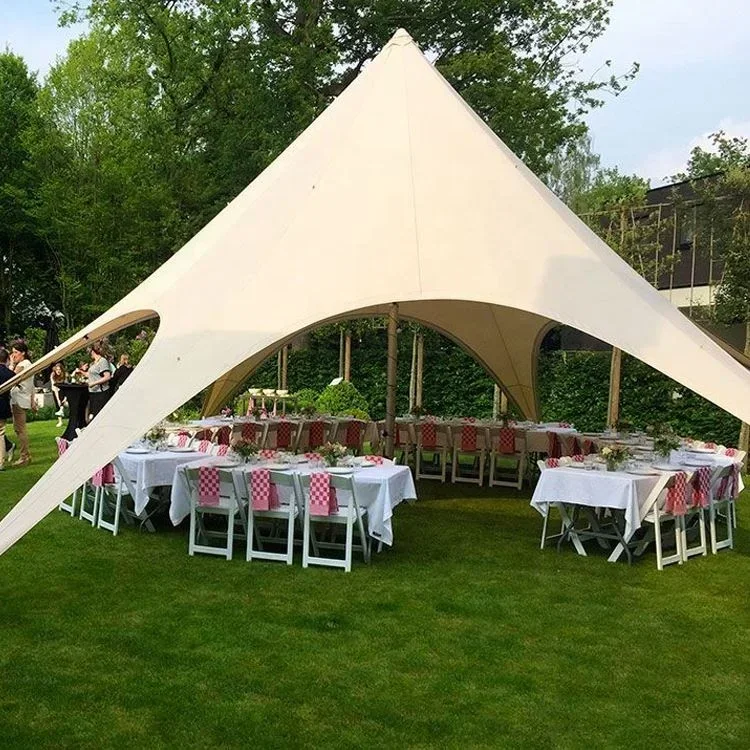 Aluminum frame Star Shade Marquee tent advertising Single pole Stretch star  for Events and Wedding