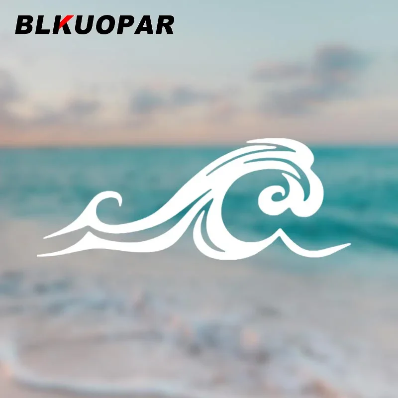 BLKUOPAR For Spray Interesting Sea Waves Car Stickers Air Conditioner Decal Vinyl Car Wrap Personality Creative Graphics Decals