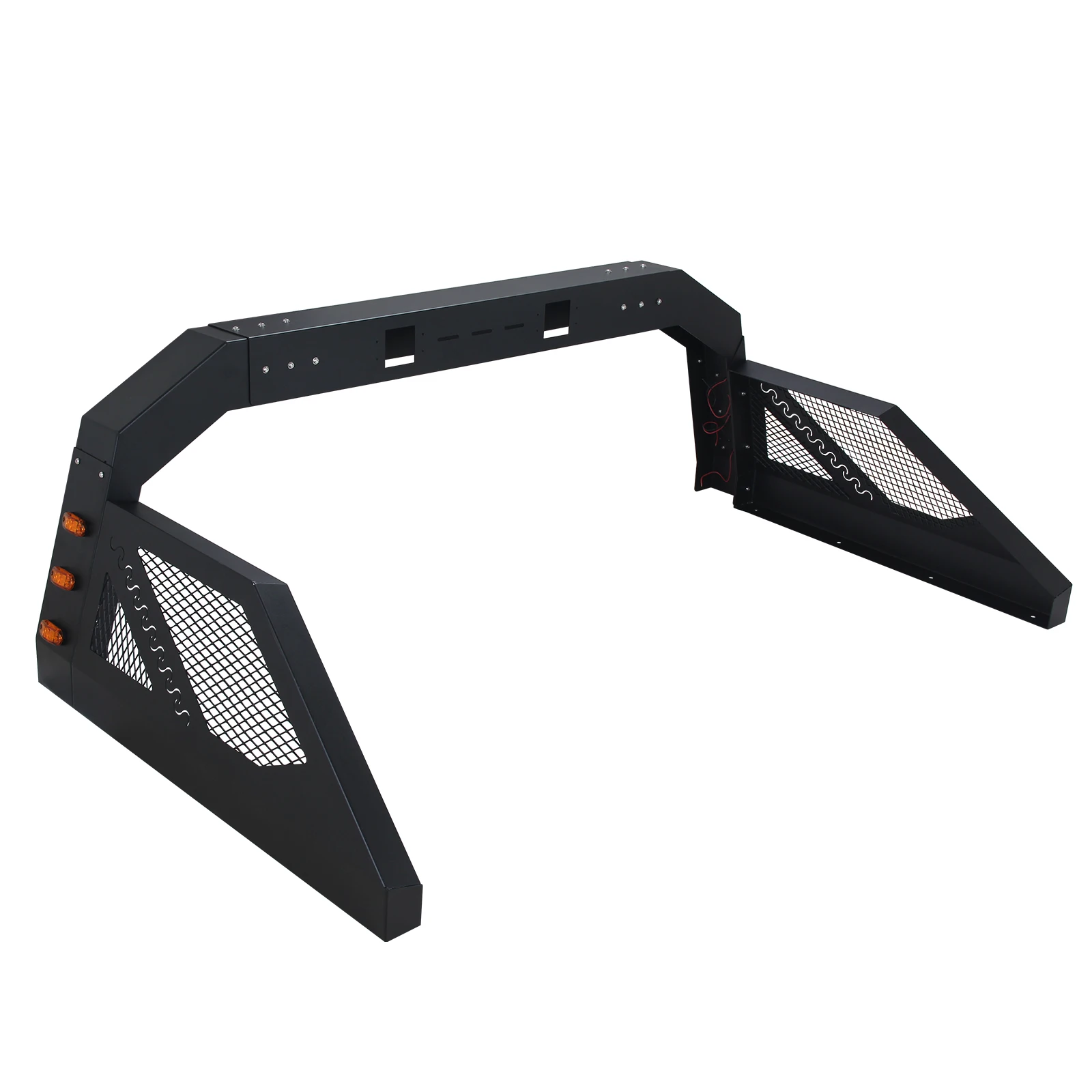 

Регулируемая защитная дуга (ролл-бар) для кузова пикапа с 6 янтарными боковыми фонарями, универсальная для пикапов, Toyota Tundra