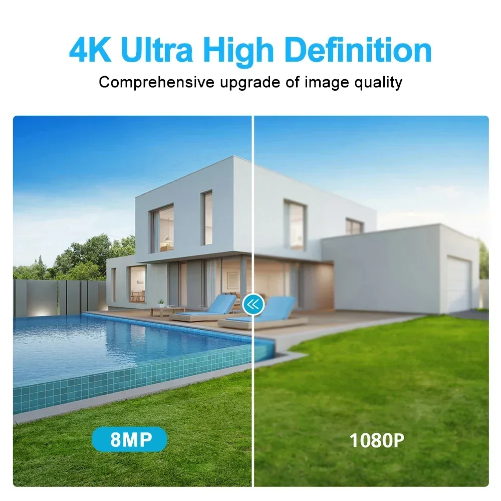 1080P AHD Camera PTZ Surveillance CCTV Cameras Waterproof Speed Dome Home Security Outdoor Full Color Night Vision Audio IP Cam image 4