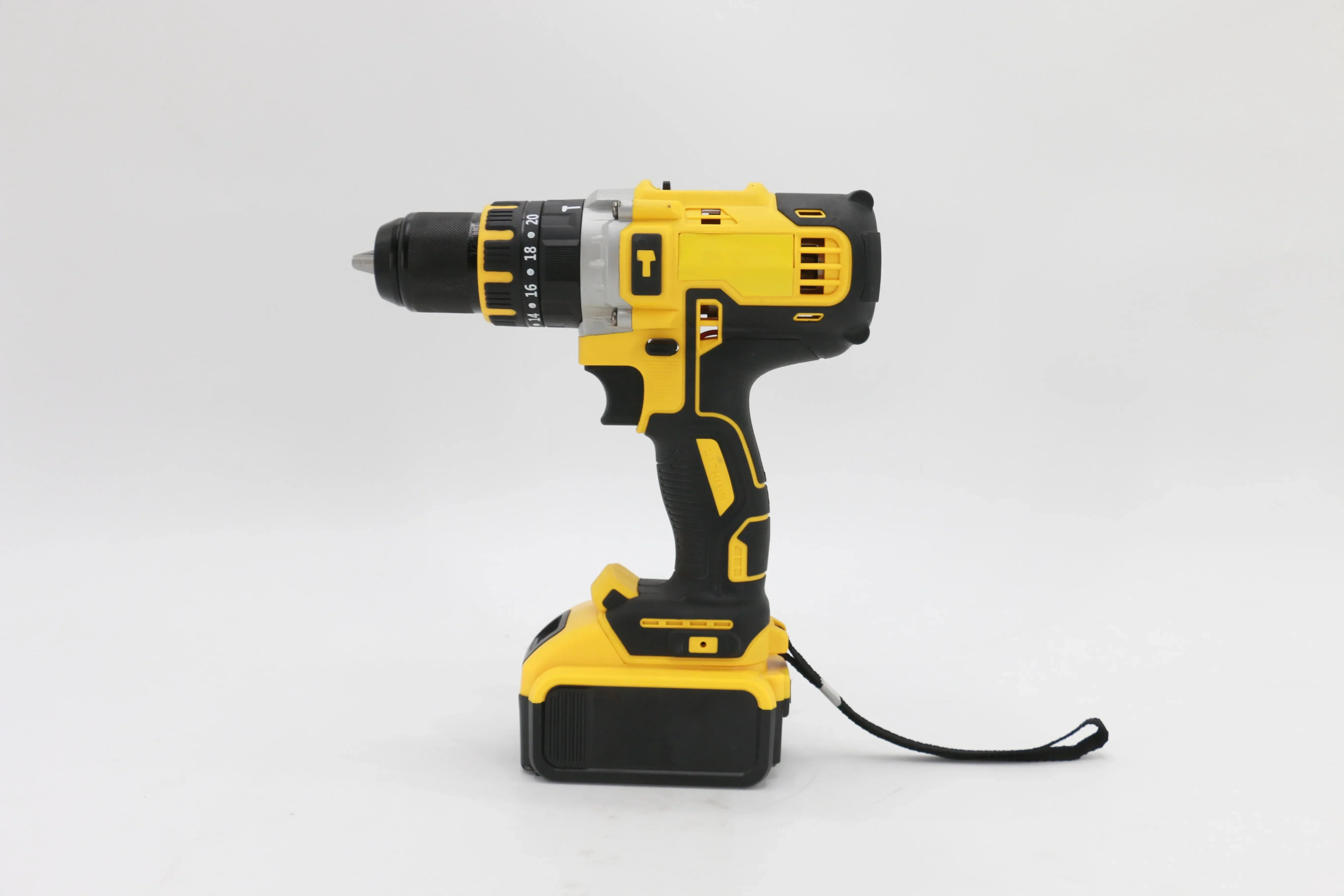 High Quality 2.0Ah Li-ion Battery 10mm Cordless Impact Electric Drill Portable Hardware Power Tools 21v Power Drills