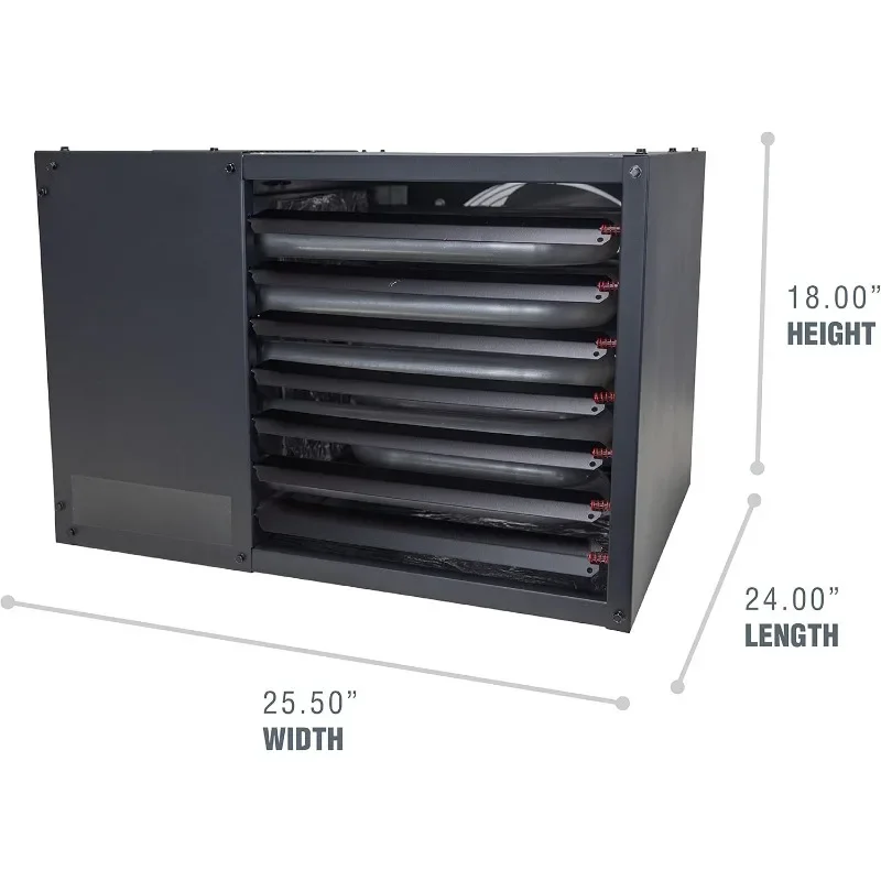 ف 260560   سخان وحدة الغاز الطبيعي Big Maxx MHU80NG، 80000 وحدة حرارية بريطانية، أسود