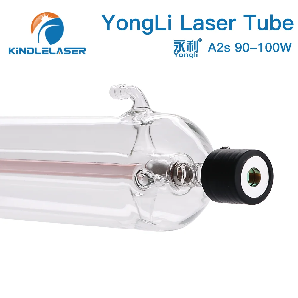 

KINDLELASER Yongli A2s 90-100W CO2 Laser Tube Dia.80mm for CO2 Laser Engraving Cutting Machine Wooden Case Box Packing