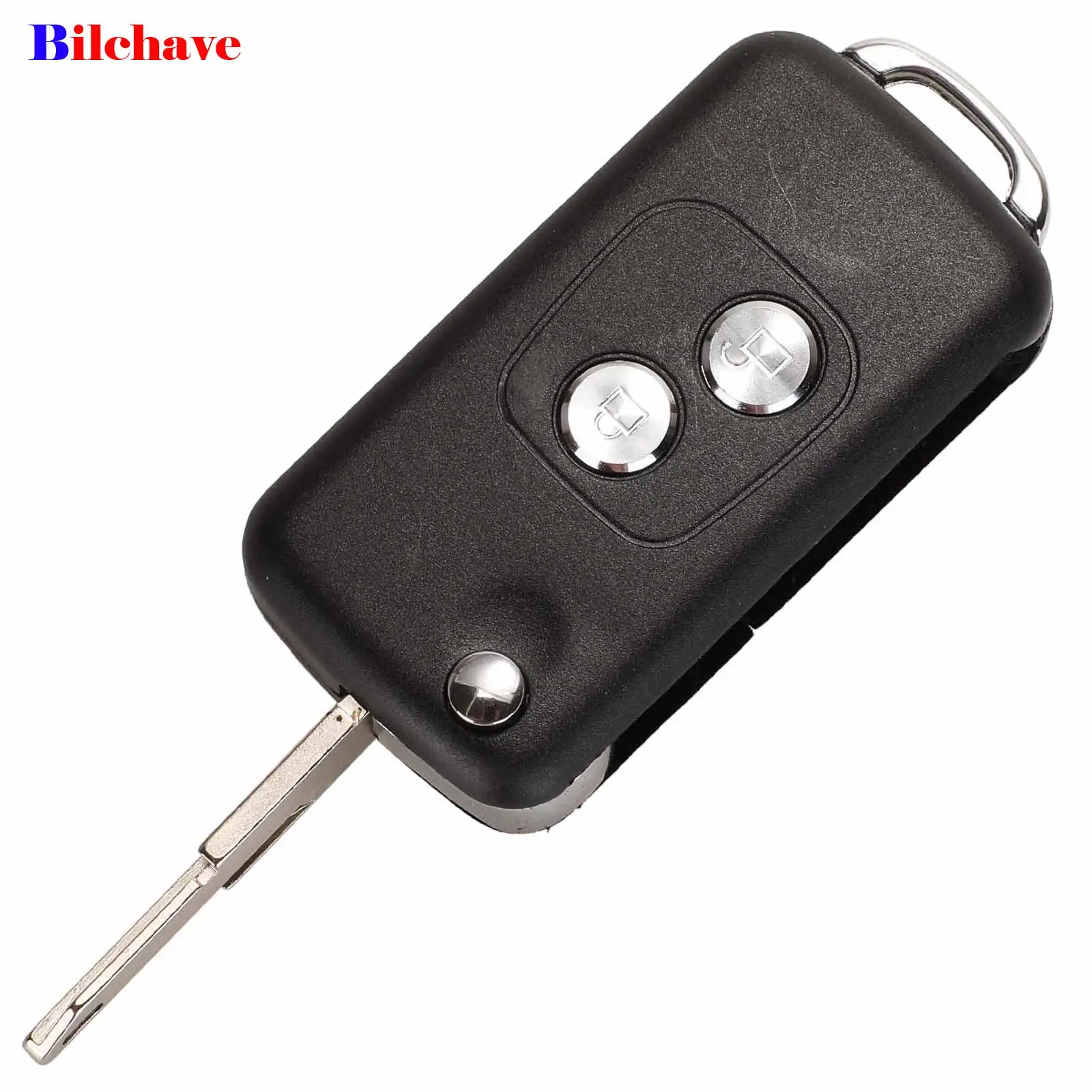 jingyuqin 2 Buttons Upgrade Folding Remote Car Key 433Mhz ID46 PCF7945 Chip Fob For Peugeot 206 207 Citroen C2 With NE73 Blade