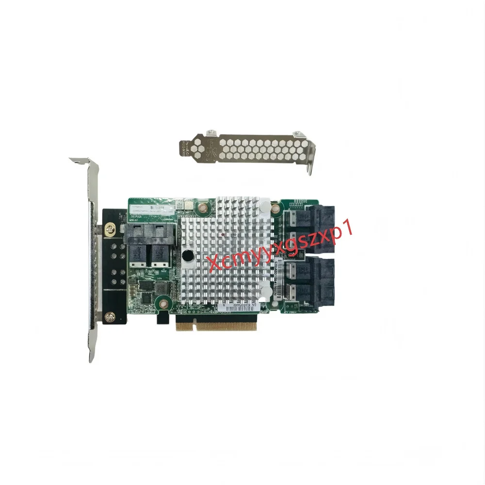 1pcs MR3224 OCP LSI SAS3224 9305-24i 12G SAS PCIe X8 HBA IT Mode + OCP To PCIE Card /6*SFF-8643 SATA