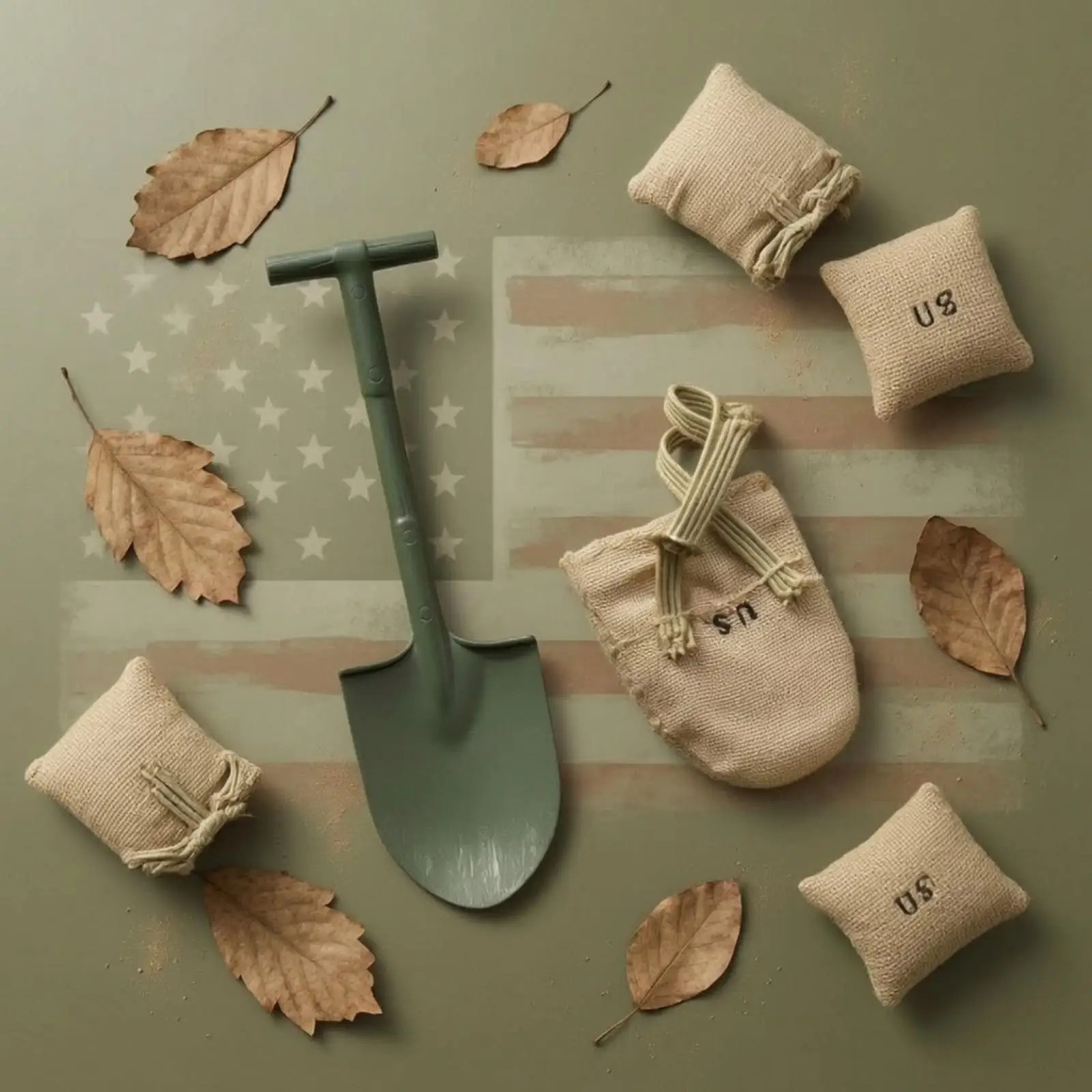 Miniature with Pouch Highly Detailed Entrenching Tool Cover Portable