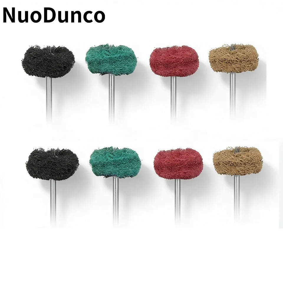 10/20Pcs Mini Drill Abrasive Brush Nylon Buffing scouring pad Brush Polishing kit Wheel Rust Remover for Dremel Rotary Tool