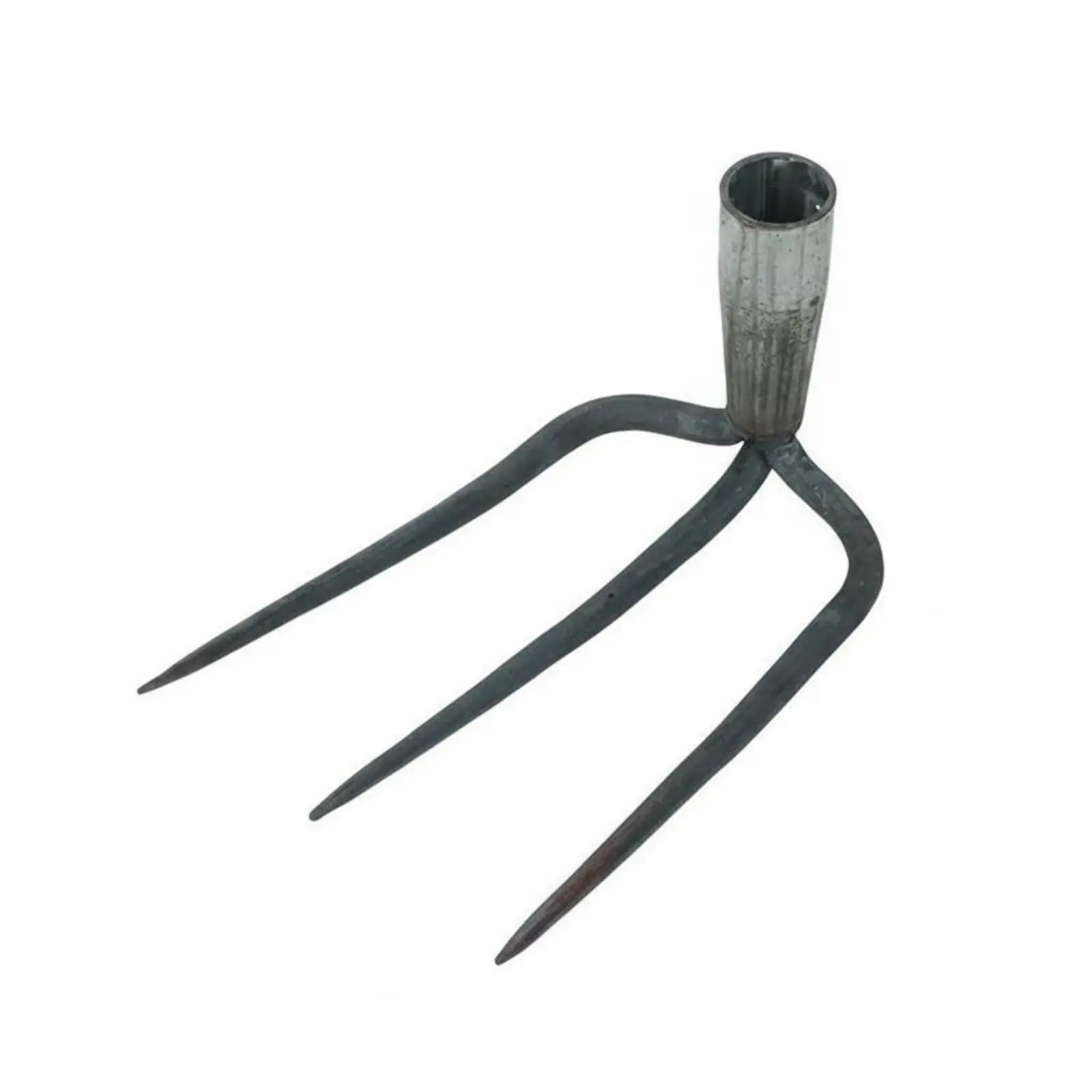 3 Prong Garden Rake for Manual Digging Manganese Steel Head Yard Cultivator Hand Tool for Soil Prep and Bed Turning