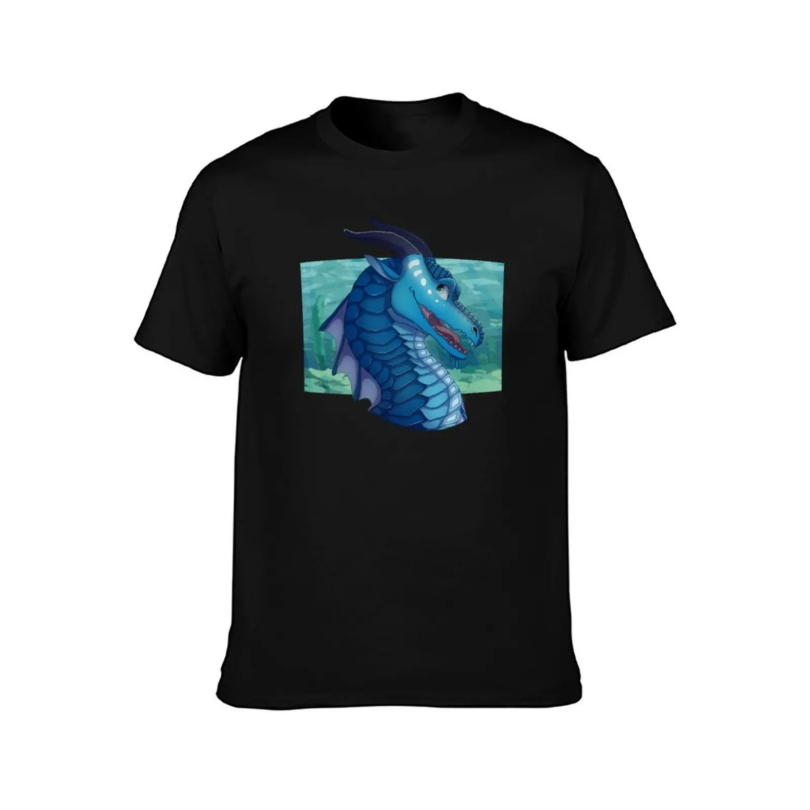Tsunami the SeaWing T-Shirt Abstract Pattern Print Top T-Shirt