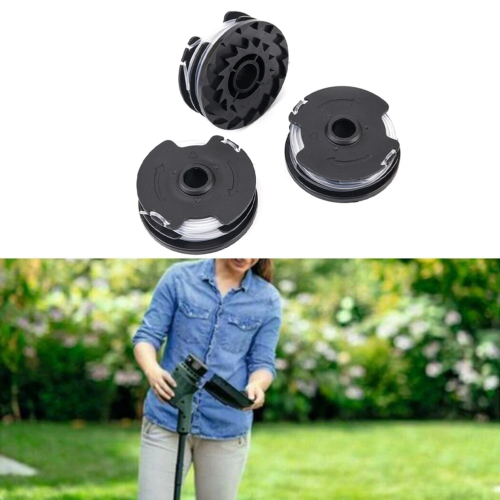 3pcs Thread Spools Plastic For Cordless Grass Trimmer PRTA 20 Li C3 Nylon Thread2x 5 Meters Of Thread Tools Accessory