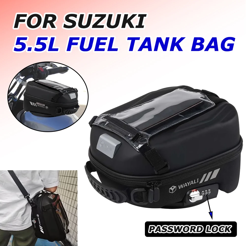 For SUZUKI DL650 V-Strom DL 650 1000 GSX-R 750 1300 GSF 600 1200 S Bandit SV 650S Accessories Fuel Tank Bag Luggage Tanklock Bag