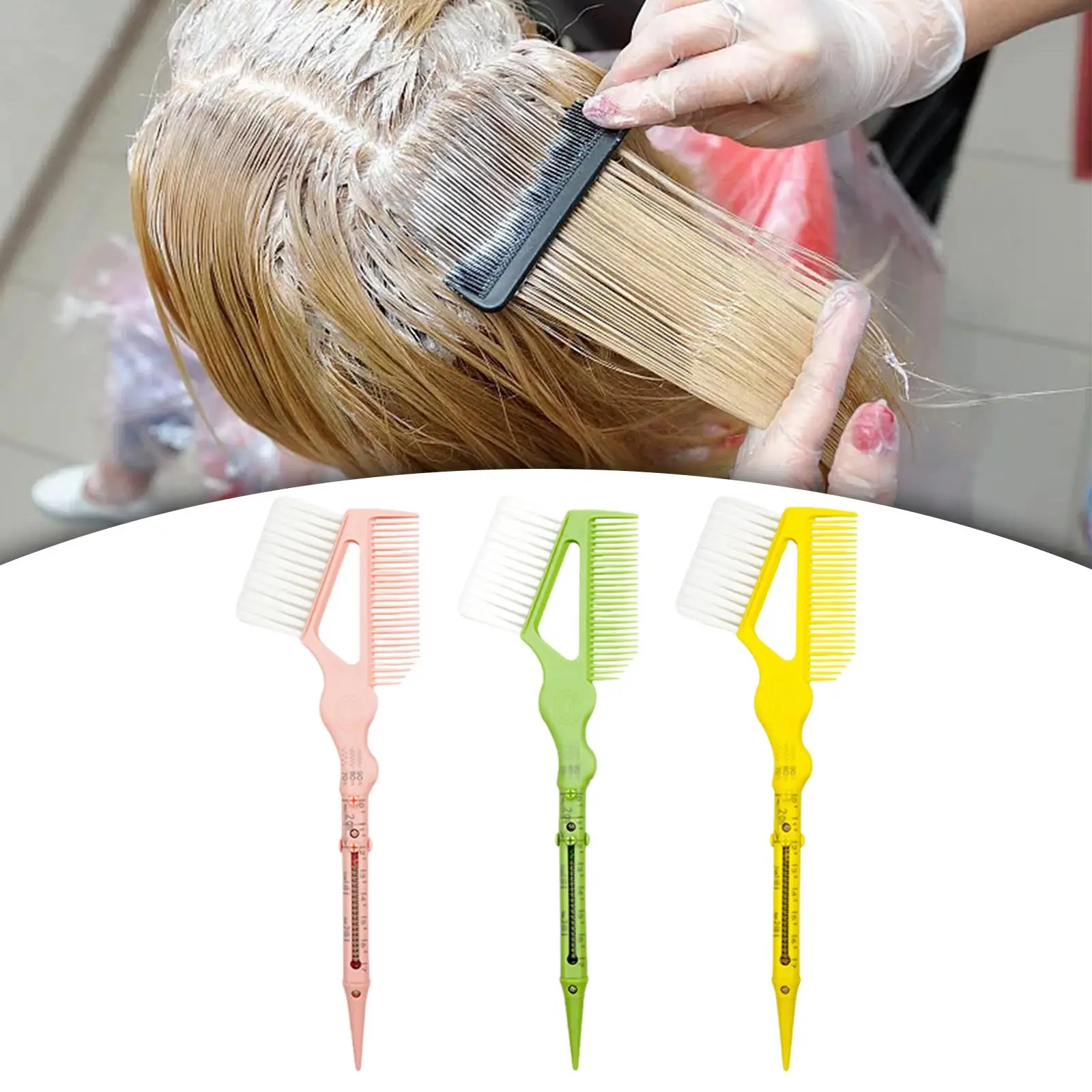 Peine para teñir el cabello, cepillo para teñir el cabello, cepillo para teñir el cabello, cepillos de tinte en ángulo para el hogar