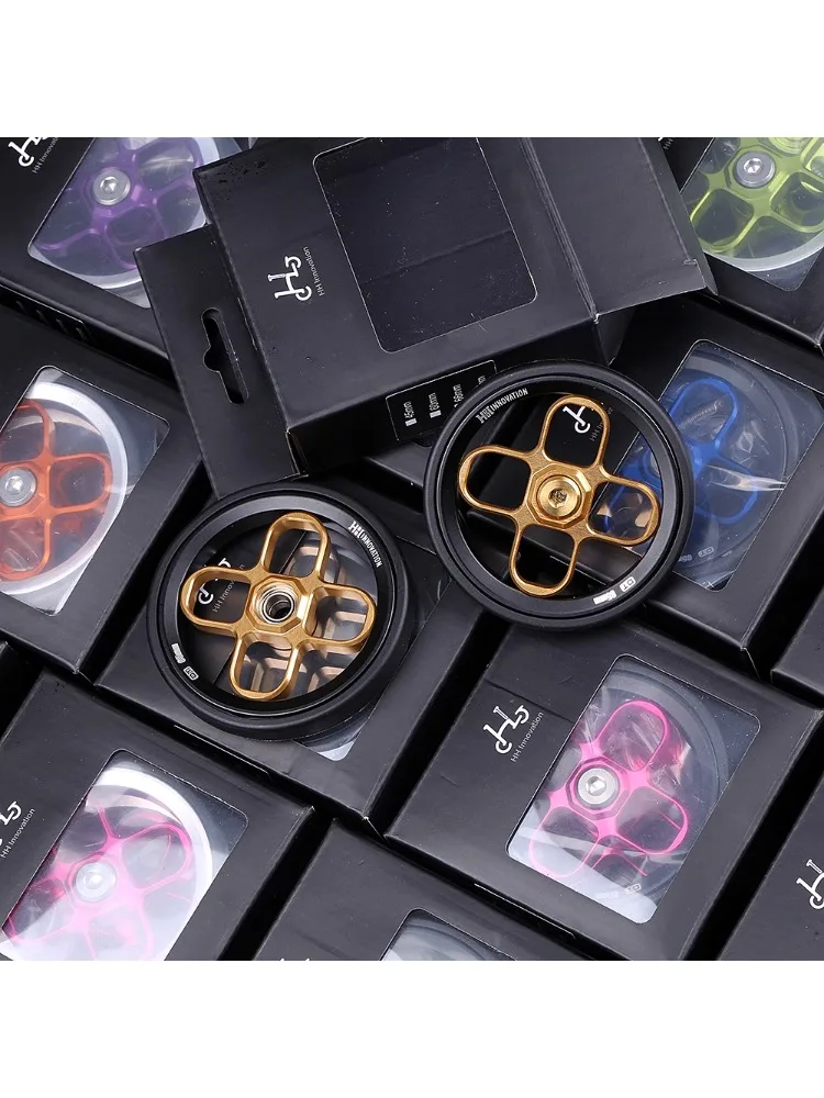 AliExpress HH Innovation For Brompton EasyWheels 65mm DT Two Color Series For Folding Bicycles