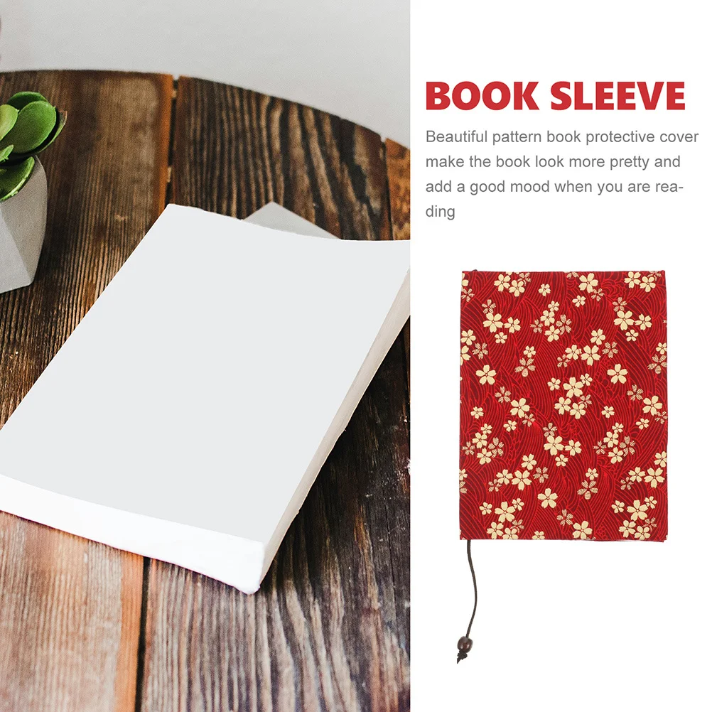 

Delicate Cloth Book Cover Protective Sleeve Creative Book Decor for School Students Good Protection Effect Pen Marks Dirt