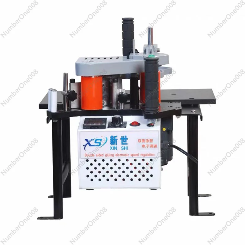 1100W Small Manual Edge Banding Machine Double Side Gluing Portable Edge Bander Woodworking Edge Banding Machine 220V