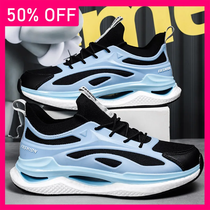 

Men Sneakers Fashion Versatile Comfortable Soft Soles Rebound Cushioning Outdoor Running Shoes 2026 New Lace Up Running Shoes