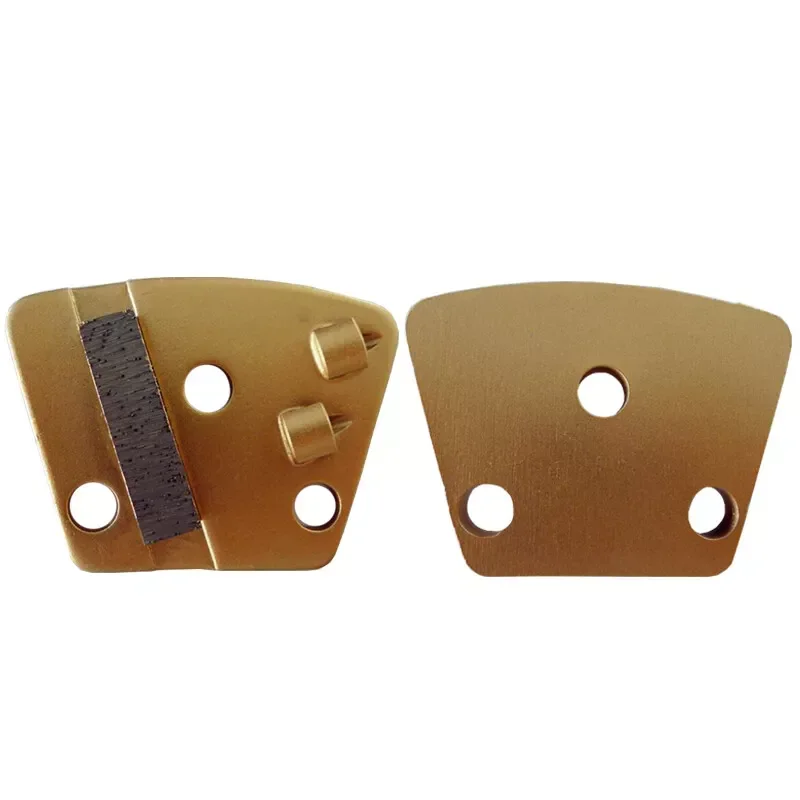 Trapezoid PCD Grinding Plate Disc Diamond Floor disc, 2 pcs PCD + 1 Wearing Bar