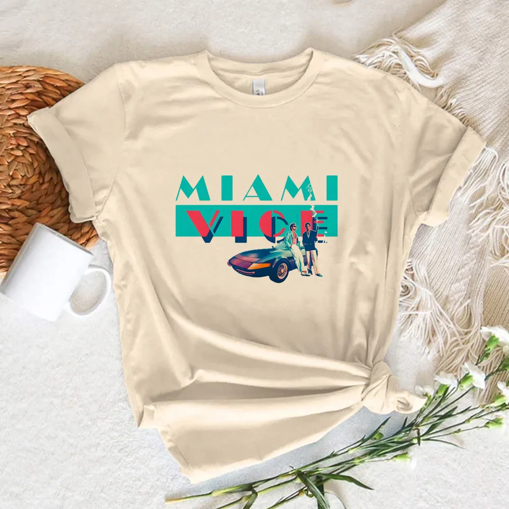 Miami Vice t shirt women graphic t-shirts female y2k funny clothes